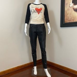 Michael Kors leather pants, nearly-new, worn only a couple of times